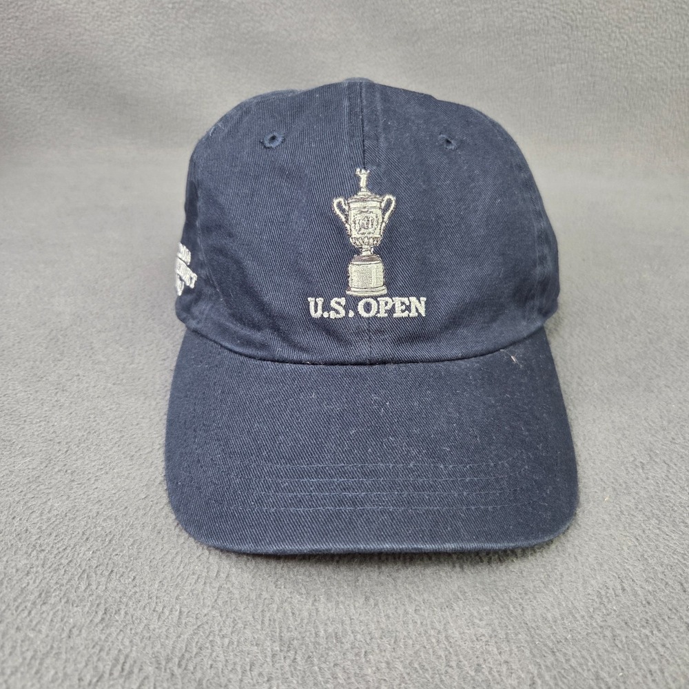 US Open Pinehurst No. 2 Golf Hat Blue OSFA 2014 USGA Dad Cap USA Flag